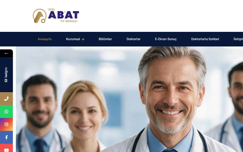 Abat Tıp Merkezi web sitesi — Marka Rengi Google SEO çalışması