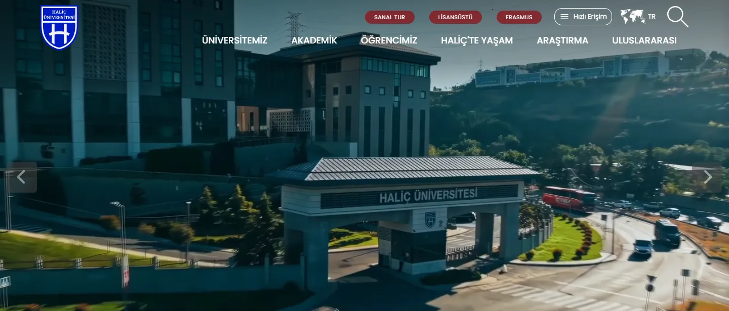 Haliç Üniversitesi web sitesi — Marka Rengi Google SEO çalışması