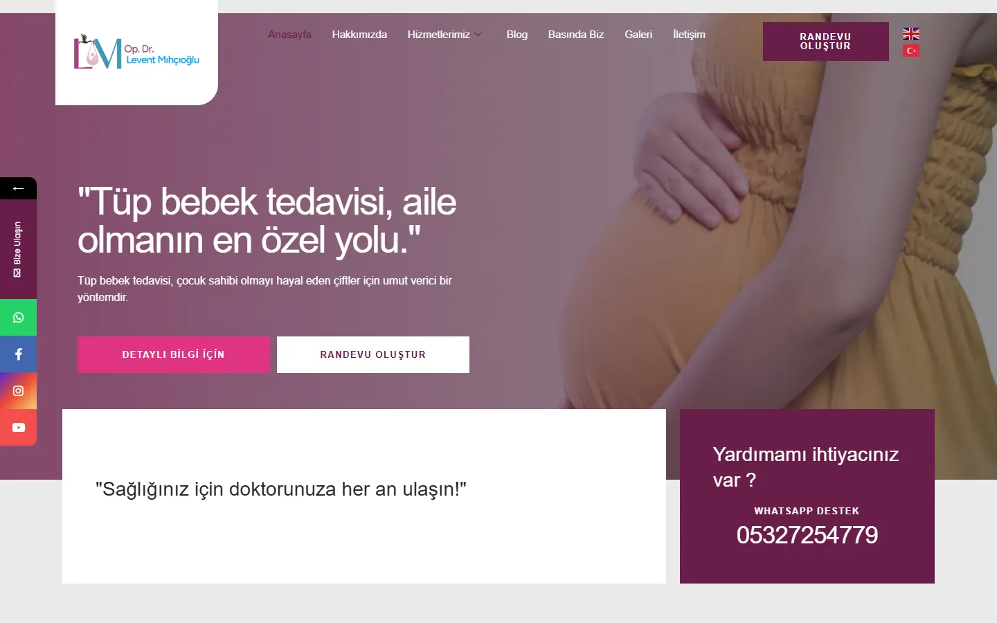 Doç. Dr. Levent Mıhçıoğlu web sitesi — Marka Rengi Google SEO çalışması